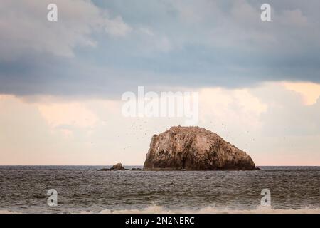 Wunderschöner Zipolite Strand in Mexiko. Stockfoto