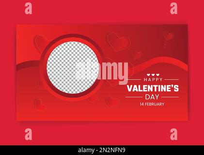 Valentinstag-Design. Realistische rote Geschenkboxen. Offene Geschenkbox mit dekorativem festlichem Gegenstand. Banner, Webposter, Flyer, Titelseite. Romantischer Backgro Stock Vektor