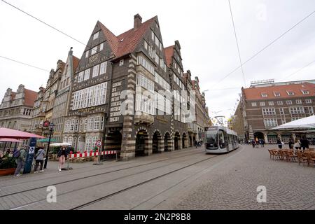 BREMEN, DEUTSCHLAND - 7. JULI 2022: Bremer Marktplatz, Deutschland Stockfoto