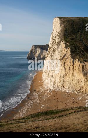 Blick auf bat's Head an der Jurassic Coast mit Blick nach Westen nahe Durdle Door, nahe Weymouth, Dorset, England, Großbritannien, Europa Stockfoto