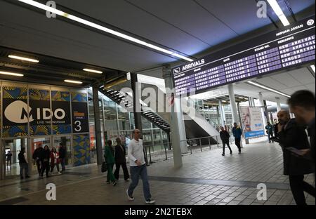 Mailand, . 07. Februar 2023. Milano, Italien MIDO 2023 Fiera Milano Rho der Referenzpunkt der internationalen Berichterstattung über Brillen im Bild:Location Event, eyewear Credit: Independent Photo Agency/Alamy Live News Stockfoto