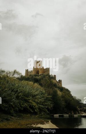 Schloss Almourol Tomar Stockfoto