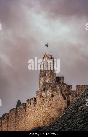 Schloss Almourol Tomar Stockfoto