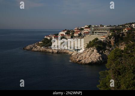 Hotel Rixos Libertas, jugoslawische Architektur aus den 70er Jahren in Dubrovnik, Kroatien Stockfoto