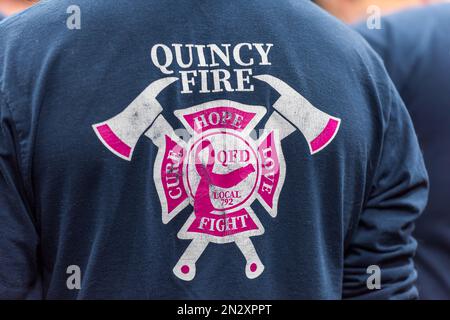 7. jährliche Boston BFit Challenge First Responder Support Climb mit Unterstützung von National Grid im Boston TD Garden. Stockfoto