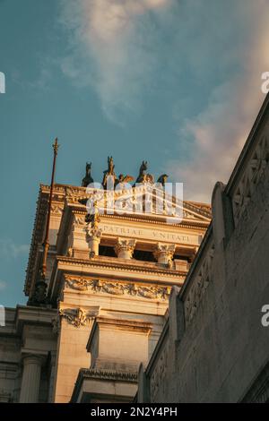 Altar des Vaterlands, Viktor Emmanuel II. Nationaldenkmal, Vittoriano oder Altare della Patria Stockfoto