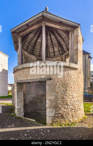 Old Gloriette - ehemaliger erhöhter Aussichtsraum im Garten - Le Blanc, Indre (36), Frankreich. Stockfoto