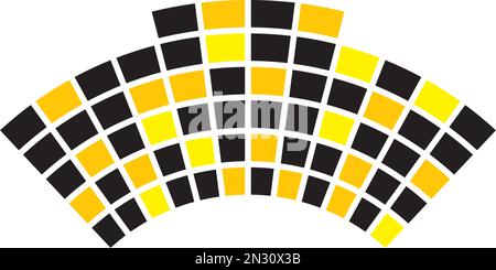 Vektordesign mit dem Logo des Nachtgebäudes Stock Vektor