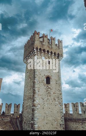 Scaligero Schloss Sirmione Italien Stockfoto