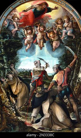 Bonaventura von Salimbeni San Pietro Martire 1568. - 1613 16.-17. Jahrhundert, Museum der Schönen Künste, Italien, Italienisch, Basilika San Domenico, Siena Stockfoto