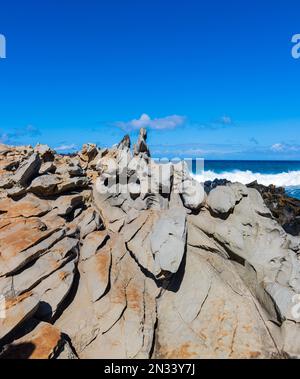 The Dragons Steats auf Makaluapuna Point, Kapalua, Maui, Hawaii, USA Stockfoto