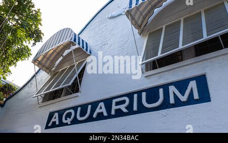 Das Old Aquarium in der Nähe von Mallory Square, Key West, Florida, USA Stockfoto
