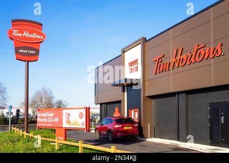 Tim Hortons uk Tim Hortons Restaurant Derby Derbyshire England GB Europa Stockfoto