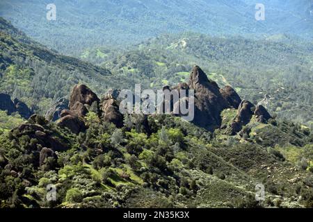 Aerials of Fort Hunter Liggett, Kalifornien und Umgebung, 10. April 2019. Stockfoto