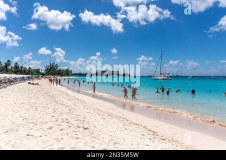 Pebbles Beach, Carlisle Bay, Bridgetown, St Michael Parish, Barbados, Kleine Antillen, Karibik Stockfoto