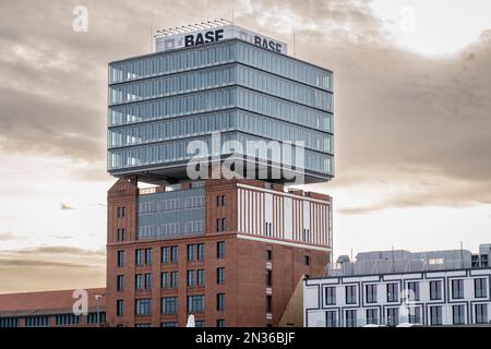 Bürogebäude der BASF Services Europe GmbH im Raum Friedrichshain, Berlin, Bundesrepublik Deutschland Stockfoto