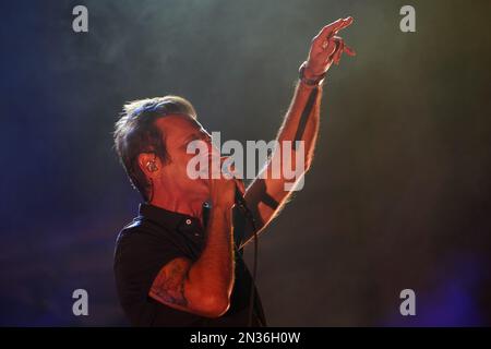 ISTANBUL, TURKIYE - 14. SEPTEMBER 2022: Teoman-Konzert des türkischen Sängers im Istanbul Fest Stockfoto