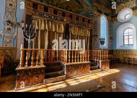 Innere der Synagoge in Kutaisi, Georgia, 16. Januar 2023 Stockfoto