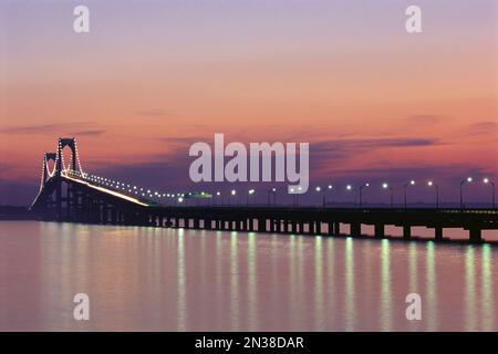 Claiborne Pell Newport Bridge, Newport, Rhode Island, USA Stockfoto