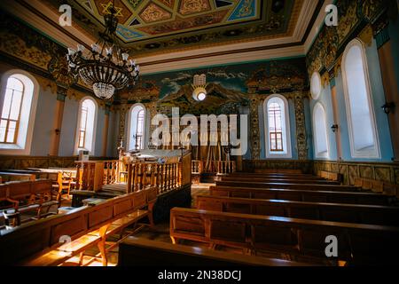 Innere der Synagoge in Kutaisi, Georgia, 16. Januar 2023 Stockfoto