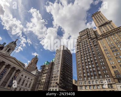 Brooklyn Borough Hall und Nachbargebäude, Brooklyn, New York, USA Stockfoto