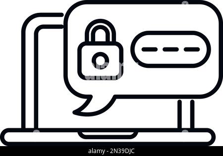 Vektor des Symbols für die Laptop-Richtlinie. Mobiles Konto. Bildschirmprotokoll Stock Vektor