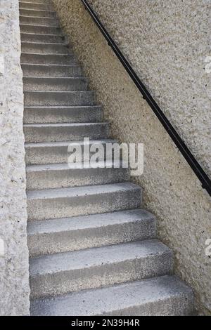 Treppenhaus im Märtyrer Francais De La Deportation, Ile De La Cite, Paris, Frankreich Stockfoto