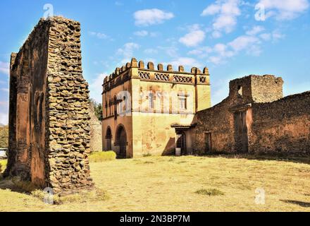 Schloss von Adiam Seghed Iyasu, 1682-1706, Festung Fasil Ghebbi in Gondar, Region Amhara; Äthiopien Stockfoto