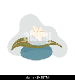 Aroma-Therapie-Vektordarstellung. Entspannungskonzept. Stock Vektor