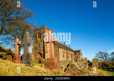 Die Pfarrkirche St. Pauls befindet sich in Flash, dem höchsten Dorf in British Quarnford, Staffordshire Moorlands. Peak District England Stockfoto