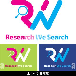 Recherche-Logo-Typo Stock Vektor