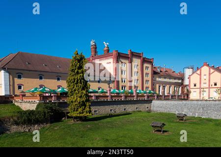 Bohemia Regent Brewery, Trebon, Wittingau, Jindrichuv Hradec District, Jihocesky kraj, Südböhmen, Tschechische Republik Stockfoto