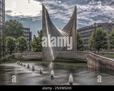 Platz der Republik, Frankfurt, Hessen, Deutschland Stockfoto