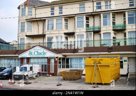 Das beliebte St Chads Hotel in Blackpool, das für den Abriss ausgelegt ist Stockfoto