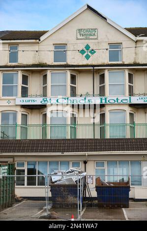 Das beliebte St Chads Hotel in Blackpool, das für den Abriss ausgelegt ist Stockfoto