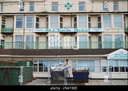 Das beliebte St Chads Hotel in Blackpool, das für den Abriss ausgelegt ist Stockfoto