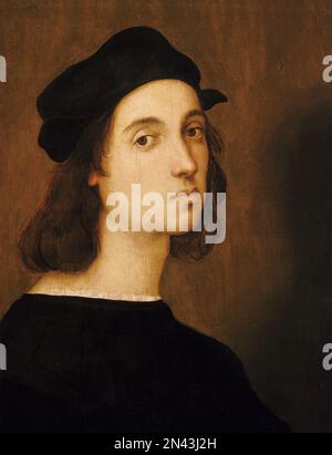 Raphael (1483-1520). Italienischer Maler. Renaissance. Portrait von ...