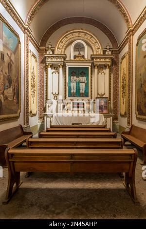 Kapelle des Heiligen Kreuzes von Huatulco in der Kathedrale der Himmelfahrt in der historischen Stadt Oaxaca, Mexiko. Diese Kapelle enthält die Stockfoto