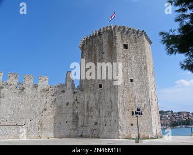 Kamerlengo ist eine mittelalterliche Burg und Festung in Trogir, Kroatien Stockfoto