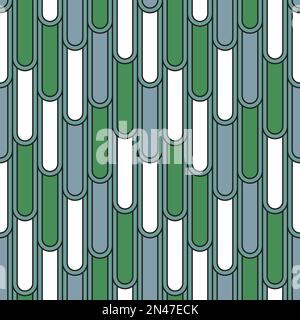 Abstrakter nahtloser grüner Hintergrund im Art déco-Stil Stock Vektor