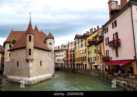 Szenen aus Annecy, Haute savoie, Frankreich im Sommer 2018 Stockfoto