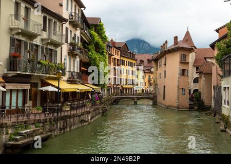 Szenen aus Annecy, Haute savoie, Frankreich im Sommer 2018 Stockfoto