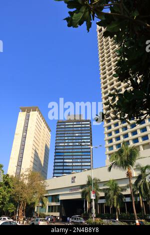 Dezember 20 2022 - Mumbai, Maharashtra in Indien: Die Fassade des berühmten Trident Hotels am Nariman Point Stockfoto