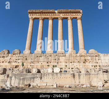 Antike Stadt Baalbek (Baalbeck, Heliopolis), Libanon Stockfoto
