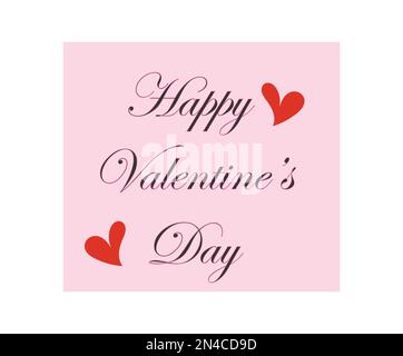 Alles gute zum Valentinstag. Konzept von Liebe und Feier. Stock Vektor