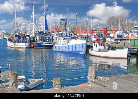 Hafen von Burgstaaken, Fehmarn, Ostsee, Schleswig-Holstein, Deutschland Stockfoto