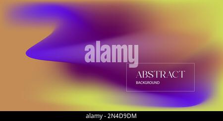 Abstrakter Hintergrund, Farbverlauf, futuristisches Design, Gelb, Violett Stock Vektor