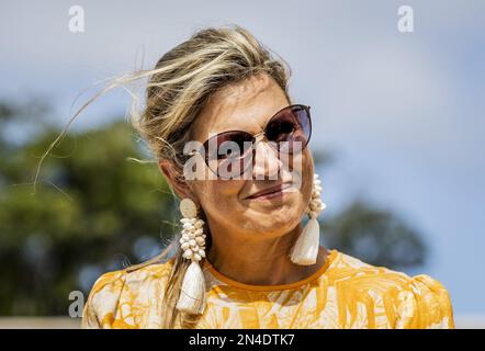 ORANJESTAD - Königin Maxima bei einem Besuch in St. Eustatius. Die Kronprinzessin Amalia hat eine zweiwöchige Einführung in die Länder Aruba, Curacao und St. Maarten und die Inseln, die die karibischen Niederlande bilden: Bonaire, St. Eustatius und Saba. ANP REMKO DE WAAL niederlande raus - belgien raus Stockfoto