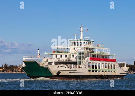 Fähre 'Lido di Venezia', Venedig, Venetien, Italien, Europa Stockfoto