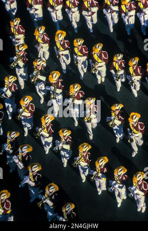 MARSCHKAPELLE MACYS THANKSGIVING DAY PARADE BROADWAY MANHATTAN NEW YORK CITY USA Stockfoto